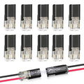 10/25/50PCS Double-Wire Plug-in Connector Pluggable 2 Pin 2 Way Led