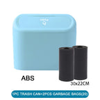 3Pcs Car Trash Can (with Lid) Contains 60 (300) Garbage Bags, Small