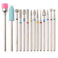 14pcs/set Nail Drill Machine Bit Nail Gel Removal Polishing Tools