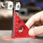 Right Angle Ruler,Aluminum Triangle Ruler w/ Both Imperial and Metric