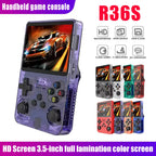 R36S Retro Handheld Game Console - 3.5 Inch IPS Screen,
