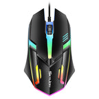 F1 Wired 3 Keys Mouse Colorful Lighting Gaming and Office For