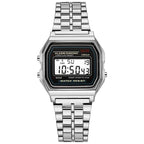 Luxury Rose Gold Women Watches Electronic Digital Display Retro Style