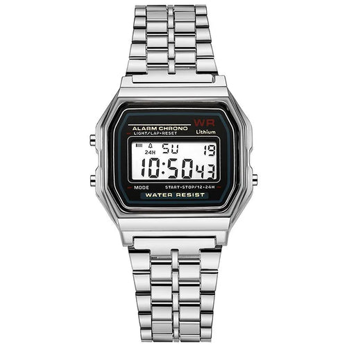 Luxury Rose Gold Women Watches Electronic Digital Display Retro Style