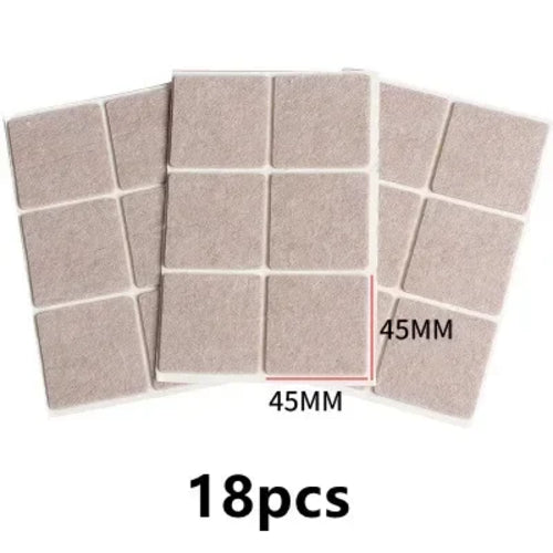 3-72Pcs Felt Chair Leg Pads 3mm Thick Floor Scratch Protector Mat Mute