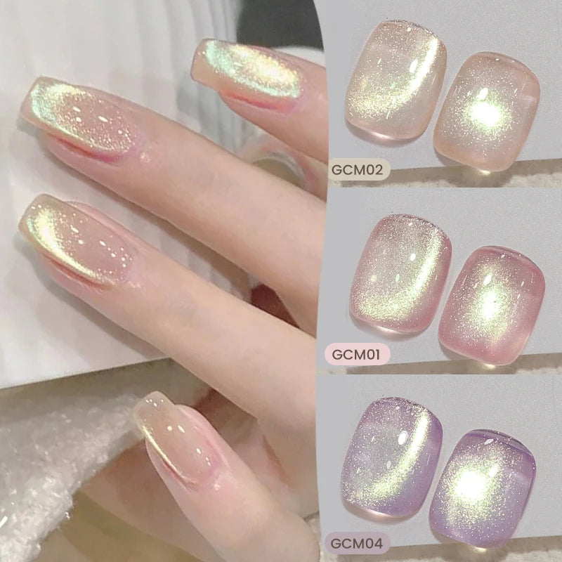BORN PRETTY 10ml Green Cat Magnetic Gel Ultra Shine Holographic