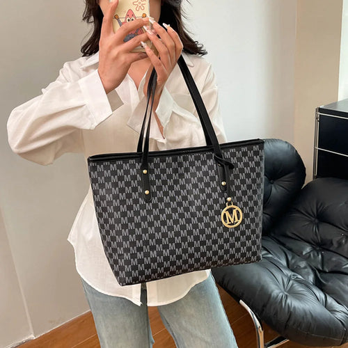 Vintage Ladies Tote Bag Large Capacity Fashion Elegant Handbag Classic