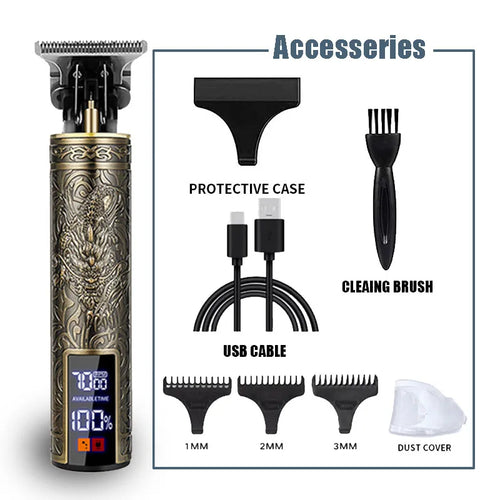 T9 Professional Hair Clipper/Accessories for Men | USB Fast Charging |