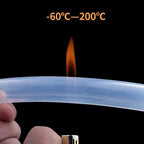 5m Transparent Food-Grade Silicone Tube (6/8/8/10mm), Flexible