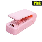 Mini Heat Bag Sealing Machine Package Sealer Bags Thermal Plastic Food