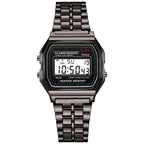 Luxury Rose Gold Women Watches Electronic Digital Display Retro Style