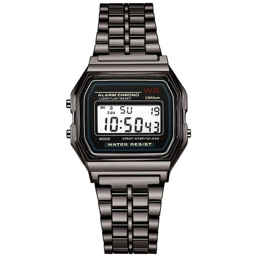 Luxury Rose Gold Women Watches Electronic Digital Display Retro Style