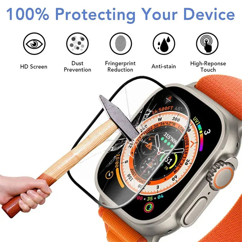 Screen Protector For Apple Watch Series 9-8-7-6 5 4 Se ultra-2 49mm