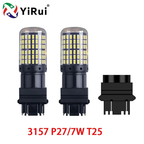 YiRui 2pcs 12-48V New LED Bulbs 144smd Lamp Reverse Turn Signal Light