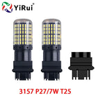 YiRui 2pcs 12-48V New LED Bulbs 144smd Lamp Reverse Turn Signal Light