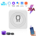 16A 20A Tuya WiFi Smart Switch 2-way Control Mini Smart Breaker Work