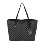 Large Capacity Commuting Tote Bags Fashionable Printed Pu Leather