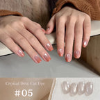 1-9pcs TC Flow Light White Cat Eye Gel Nail Polish Ultra Shine Soak