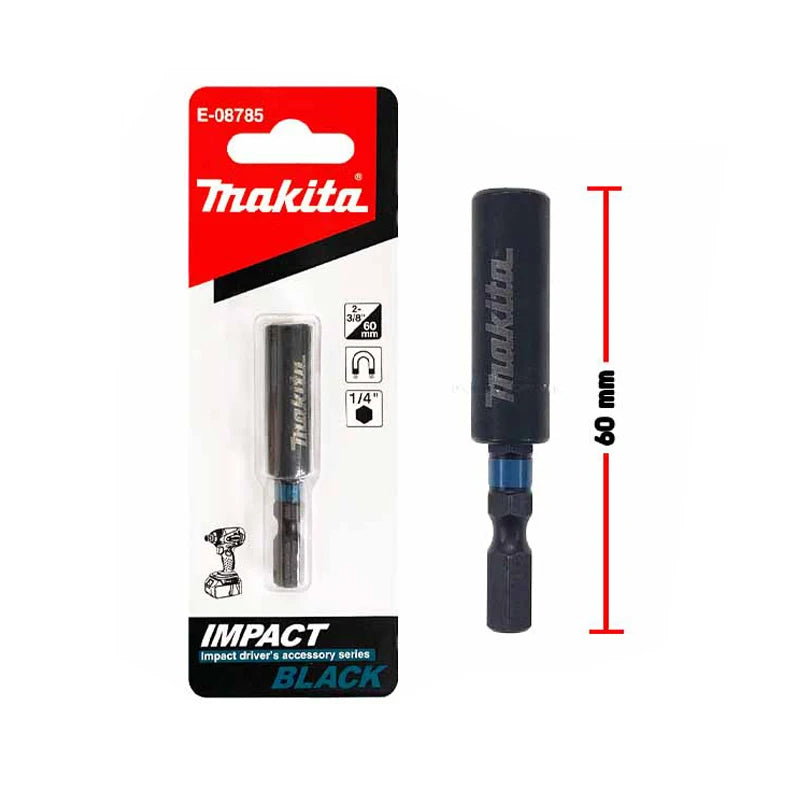 Makita E-08785 Impact Magnetic Extension Bit Holder Black 60MM/1/4"