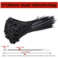 100Pcs Nylon Cable Ties Adjustable Self-locking Cord Ties Straps