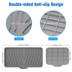 1-Pack Silicone Drain Soap Box Kitchen Bathroom Anti-slip Sink Tray