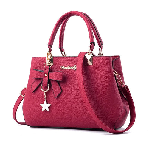 New Korean version trendy autumn and winter bow women's bag portable