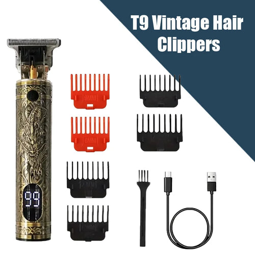 T9 Professional Hair Clipper/Accessories for Men | USB Fast Charging |