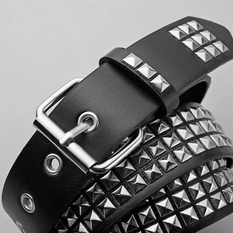 Trend Rivet Belt Heavy Metal Belt Men Women Punk Nightclub Rock Style