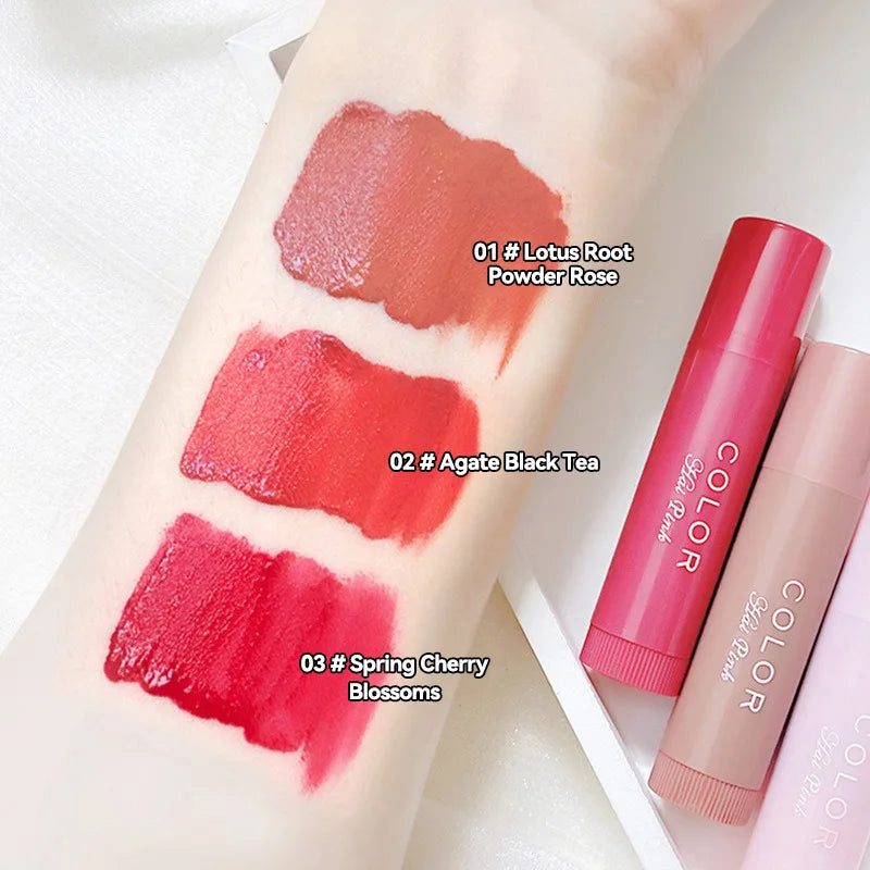 HAIPINK 3-Piece Set Tinted Moisturizing Lip Balm - Hydrating, Fade Lip