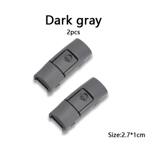 New Colorful Shoelaces Press buckle Metal Shoelace Clip Press Lock
