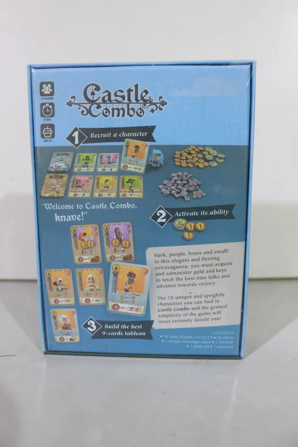 Castle Combo Strategy Board Game - Medieval Tableau Game with Instant