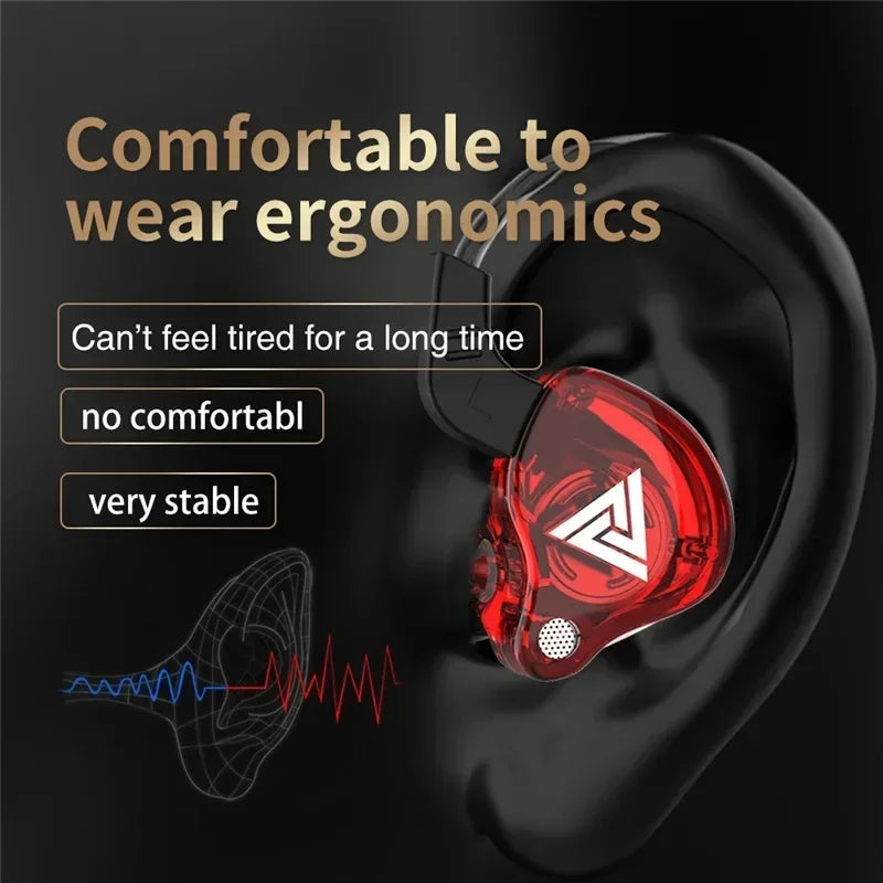 VIKEFON QKZ AK6 In Ear Earphone 6 Dynamic Driver Unit Headphone With