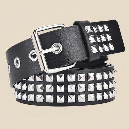 Trend Rivet Belt Heavy Metal Belt Men Women Punk Nightclub Rock Style