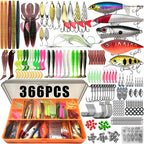 Fishing 86/88/136/149/366pcs Fishing Lure Kit For Trout/Pike/Bass