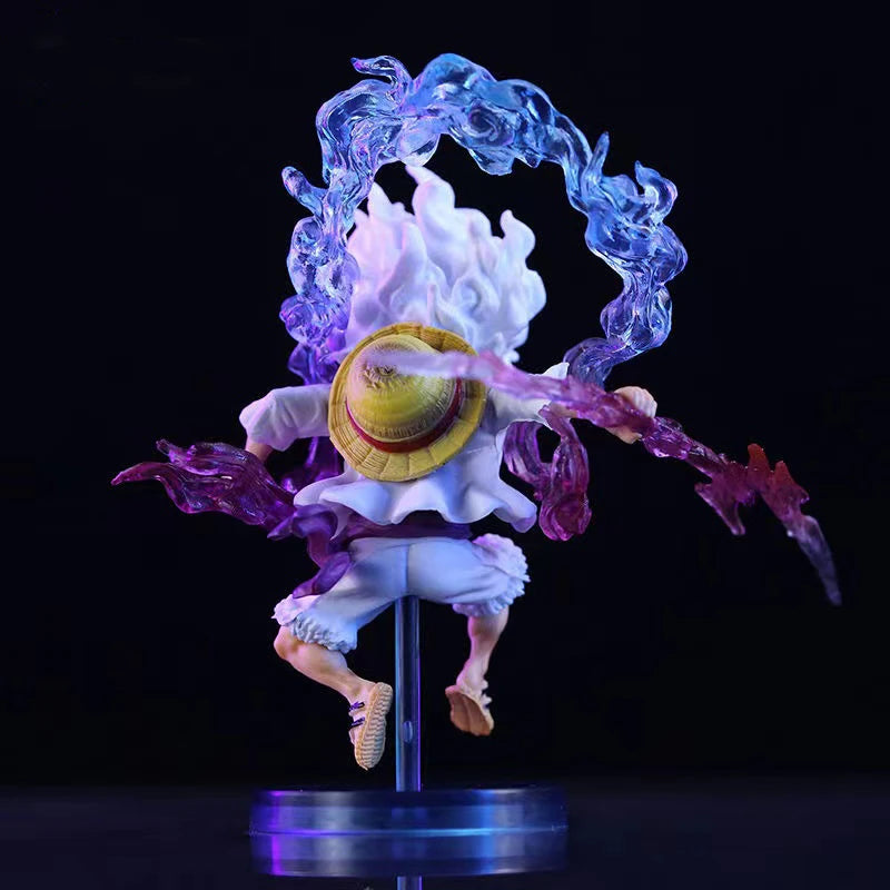 Bandai 10cm Mini One Piece Luffy Gear 5 Action Figure Sun God Nika