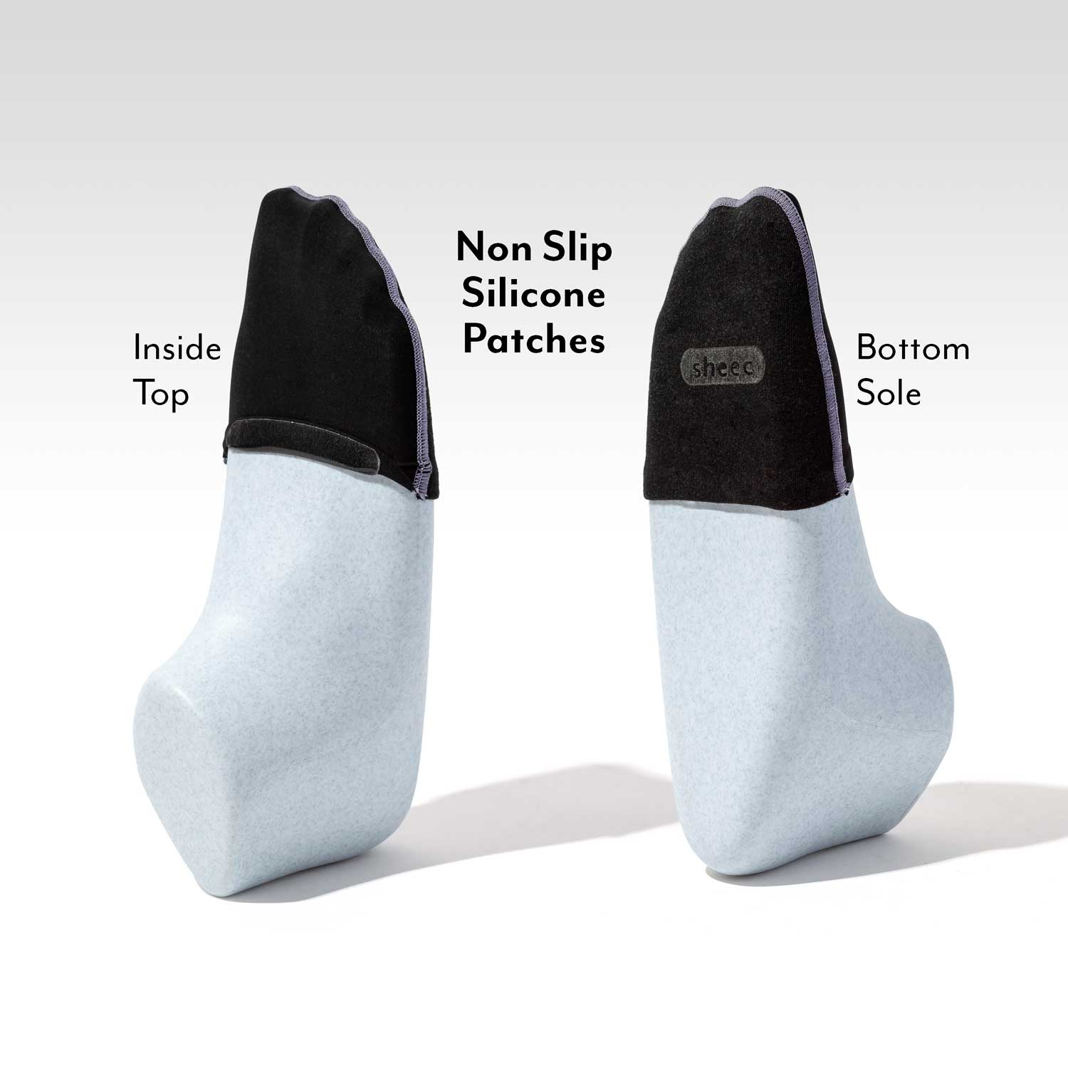 Ultra Thin Toe Cover Half Socks | Brown