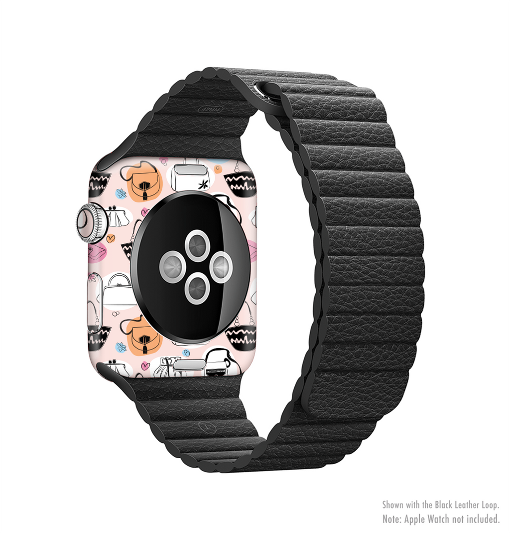 The Subtle Pink And Purses Full-Body Skin Kit for the Apple Watch