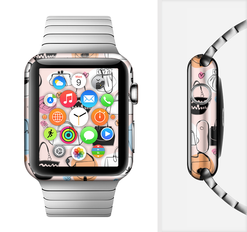The Subtle Pink And Purses Full-Body Skin Kit for the Apple Watch