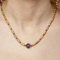 Amethyst Axis Necklace