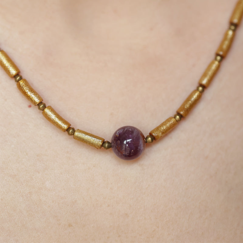 Amethyst Axis Necklace