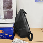 Stylish PU Leather Zip Backpack for Everyday Use