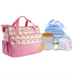 5PCS Per Set Baby Nappy Diaper Bags Set Mummy Diaper Shoulder Bags