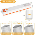 Dry And Wet Electric Vacuum Sealer Machine Household Automatic Food