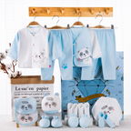 SnuggleBox™ – 15-Piece Cotton Newborn Gift Set