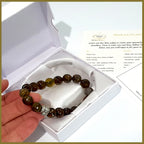Agate Earthy Tones Bracelet