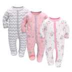 MiniSnug™ – Long Sleeve Baby Romper with Animal Print