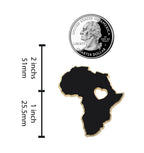 Heart of Africa Black Lives Matter Enamel Pin
