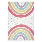 Washable Rainbow Rug for Girl Nursery, Small Rug 3X 5 Colorful Area
