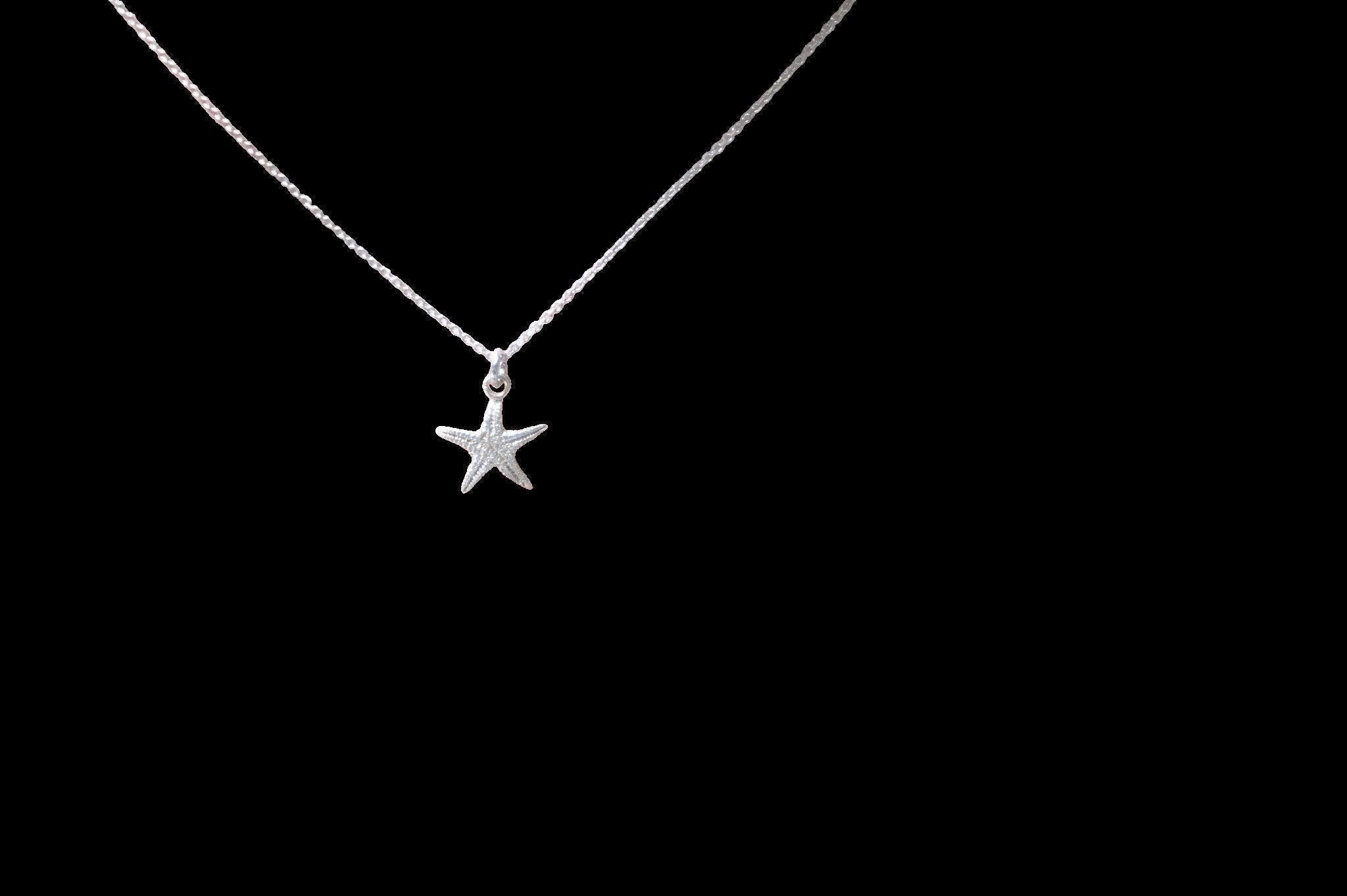 Tiny Real Starfish Necklace - Minimalist Eco-Friendly Jewelry