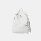 Stylish PU Leather Zip Backpack for Everyday Use